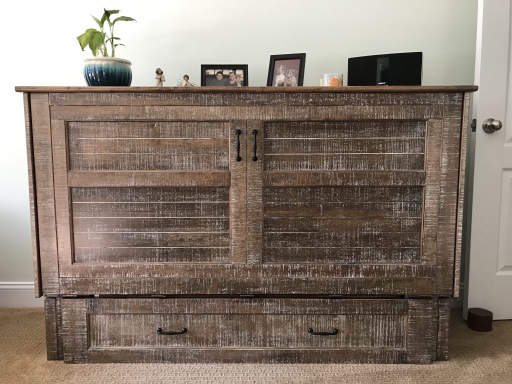 Guest room Murphy bed install